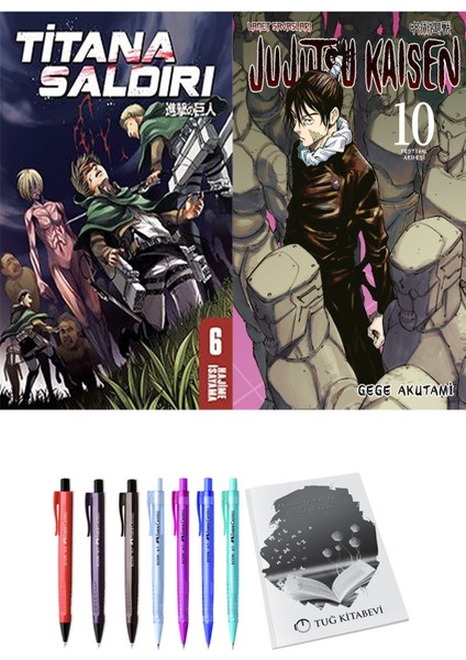 Titana Saldırı 6 ve Jujutsu Kaisen 10 2li Set