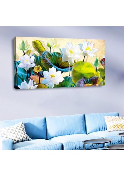 Zevahir 120x60 Kanvas Çiçek Tablosu