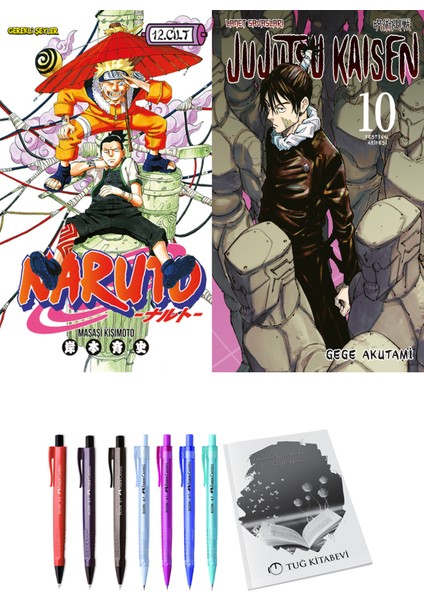 Naruto 12 ve Jujutsu Kaisen 10 2li Set