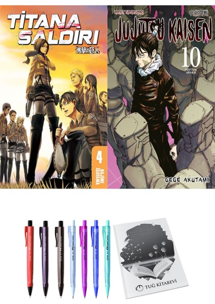 Titana Saldırı 4 ve Jujutsu Kaisen 10 2li Set