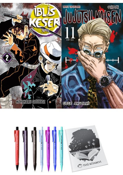 İblis Keser 2 ve Jujutsu Kaisen 11 2li Set