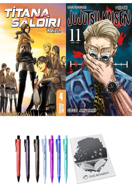 Titana Saldırı 4 ve Jujutsu Kaisen 11 2li Set