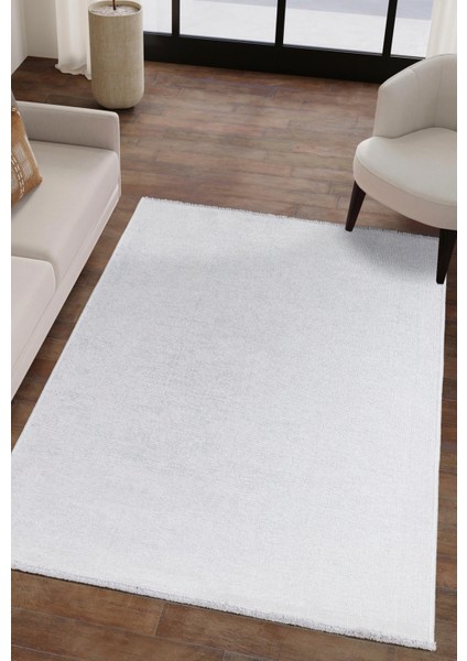 Versale Yıkanabilir Kaydırmaz, Pamuk Dokuma, Premium Kalite Salon&mutfak&yemek Odası Kilim Krem