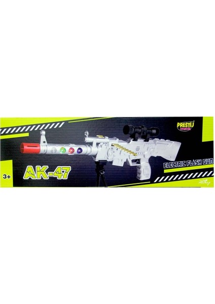 Nessiworld Ak-47 Electric Flash Gun ışıklı Sesli Tüfek