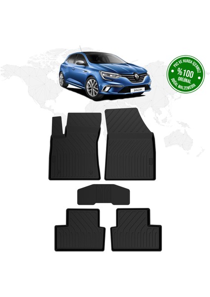 Renault Megane 4 Hatchback 4d Havuzlu Paspas 2016 Model ve Sonrası