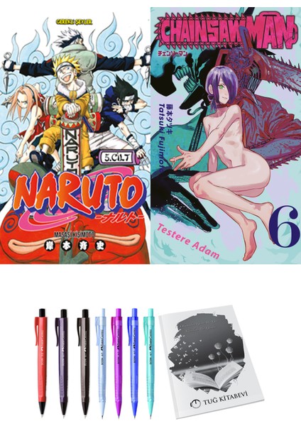 Naruto 5 ve Chainsawman 6 2li Set
