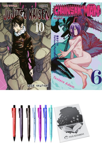 Jujutsu Kaisen 10 ve Chainsawman 6 2li Set