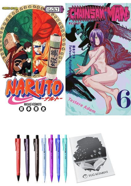 Naruto 15 ve Chainsawman 6 2li Set