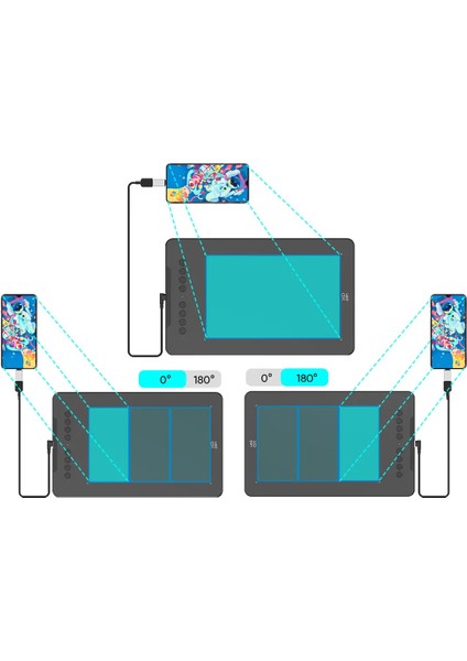 DECO01 V3 Grafik Tablet 16K 8 Kısayol Yeşil
