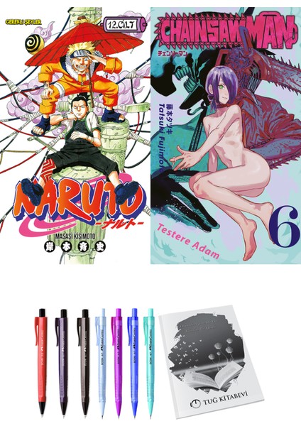 Naruto 12 ve Chainsawman 6 2li Set