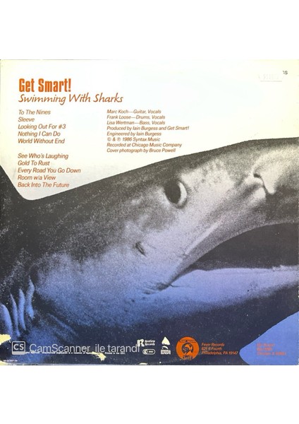 Get Smart – Sw,mming With Sharks LP Plak