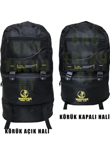 Sırt Çantası,travel Bag,kamp Çantası,(Siyah)
