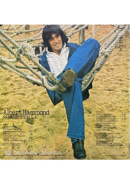 Albert Hammond - 99 Miles From L.a. LP Plak