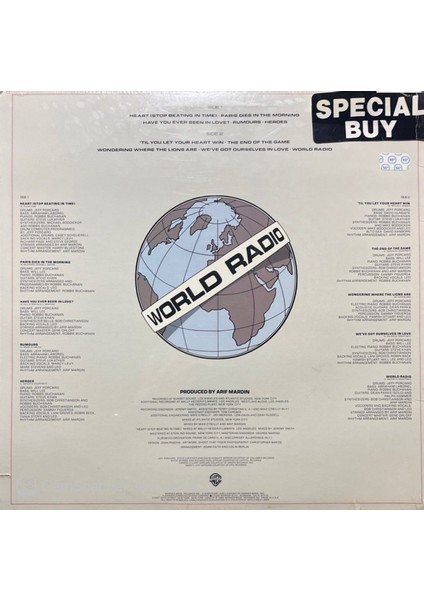 Leo Sayer – World Radio (Açılmamış Ambalajında Dönem Baskı) LP Plak