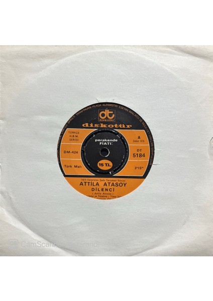 Atilla Atasoy – Dilenci 45'lik Plak