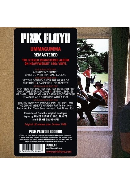 Pink Floyd Ummagumma (2016 Remastered Version) Double LP Plak