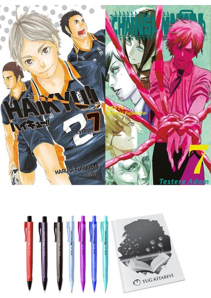 Haikyu!! 7 ve Chainsawman 7 2li Set