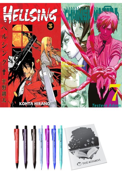 Hellsing 3 ve Chainsawman 7 2li Set