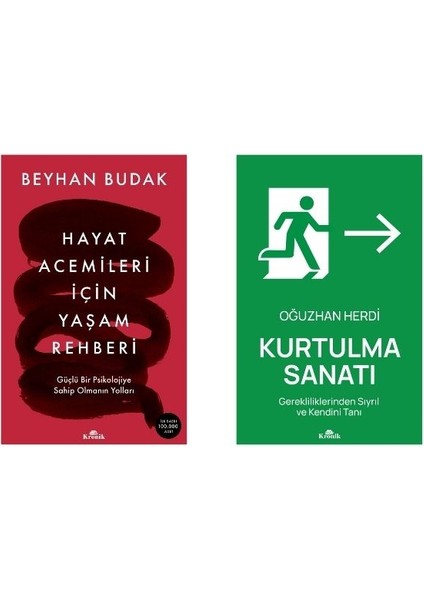Hayat Acemileri Için Yaşam Rehberi / Kurtulma Sanatı 2 Kitap Set