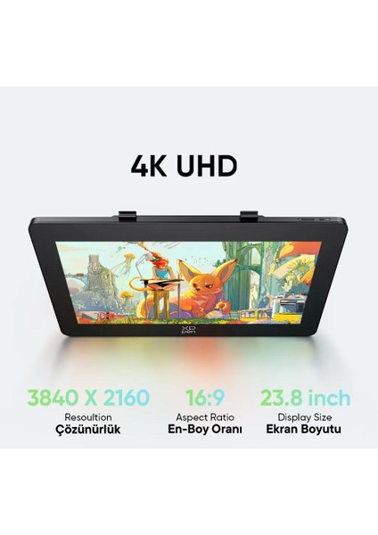Artist 24 Pro Gen 2 Grafik Ekran Tablet 4K Ultravision 16K Basınç Dual X3 Styli