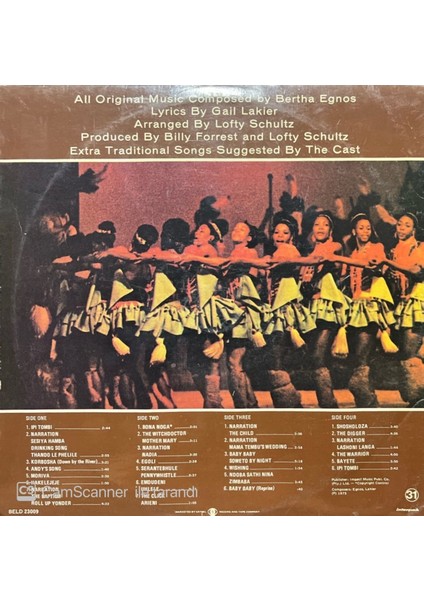 Bertha Egnos - Gail Lakier's Ipi-Tombi Double LP Plak