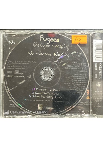 Fugees No Woman No Cry Maxi Single CD