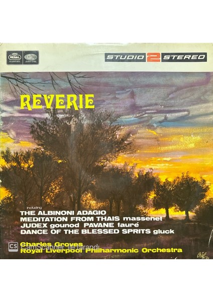 Charles Groves – Reverie The Albinoni Adagio LP Plak