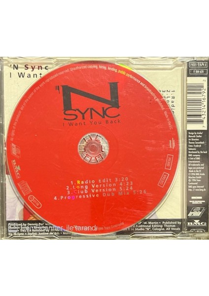 Nsync I Want You Back Maxi Single CD