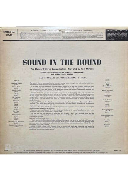 Sound In The Round LP Plak