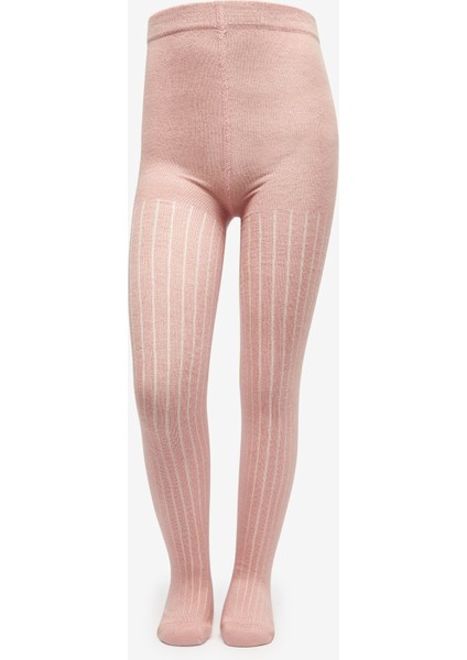 Pretty Rib Pembe 2li Külotlu Çorap