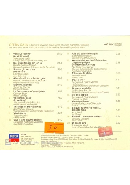 Opera Gala CD