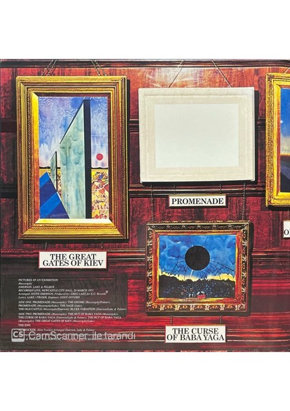 Emerson Lake Palmer Pictures At An Exhibition LP Plak fiyatları