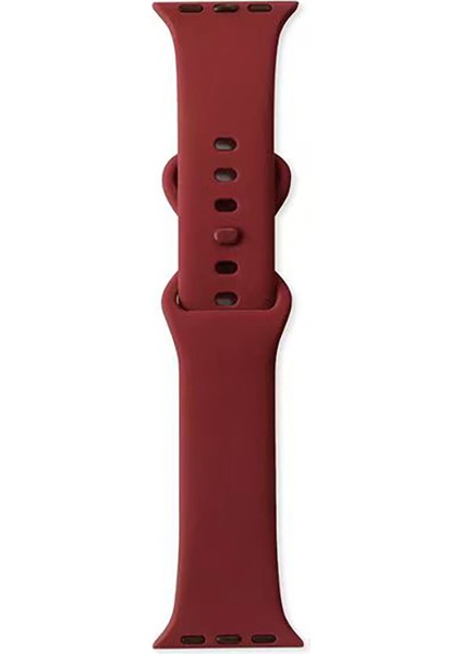 Watch 7 41MM Uyumlu KRD-131 Silikon Kordon Strap Kayış-Koyu Kırmızı