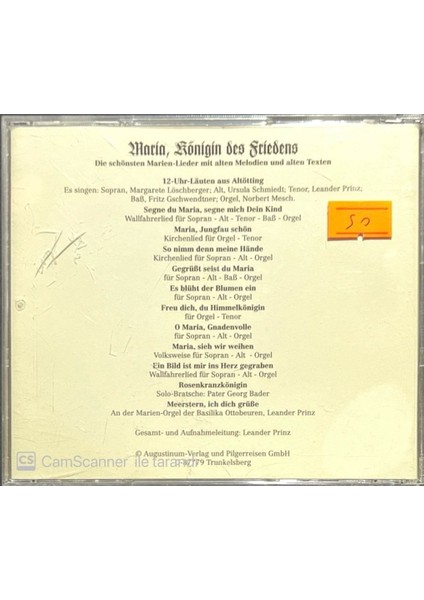 Maria, Königin – Des Friends CD
