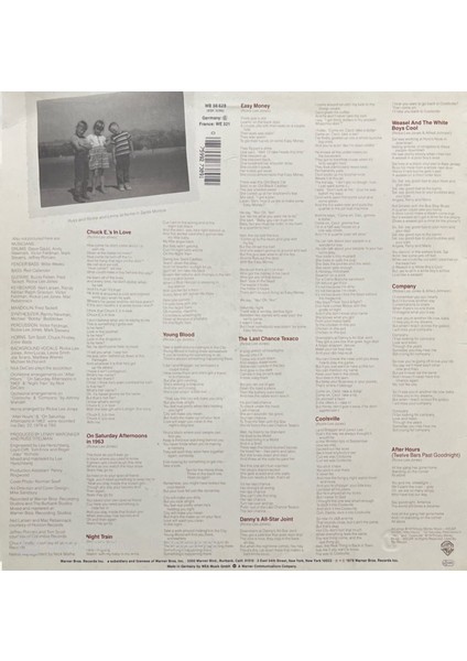 Rickie Lee – Jones LP Plak fiyatları