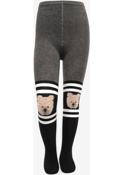 Pretty Bear Siyah Külotlu Çorap
