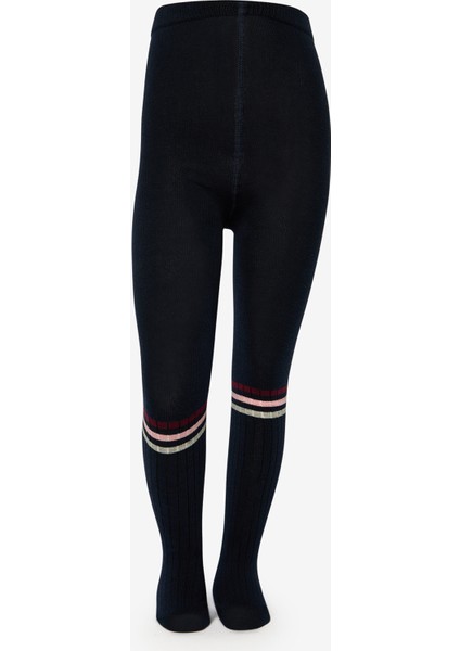 Pretty Tennis Lacivert Külotlu Çorap