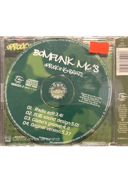 Bomfunk Mc's Uprocking Beats Maxi Single CD