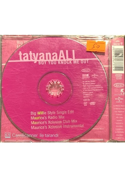 Tatyana Ali Boy You Knock Me Out Maxi Single CD