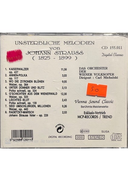 Straus Unsterbliche – Melodien Classic CD fiyatları