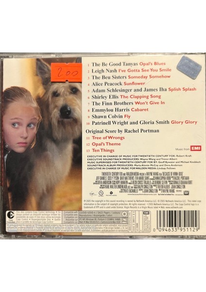 Because of Winn-Dixie Soundtrack CD