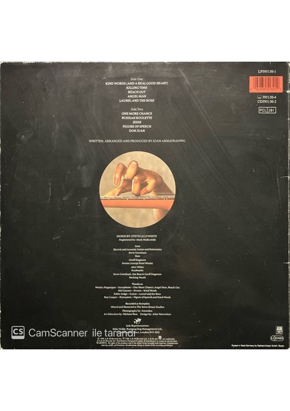 Joan Armatrading - Sleight of Hand LP Plak