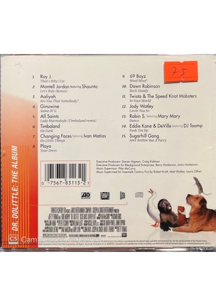 Dr. Dolittle Soundtrack CD