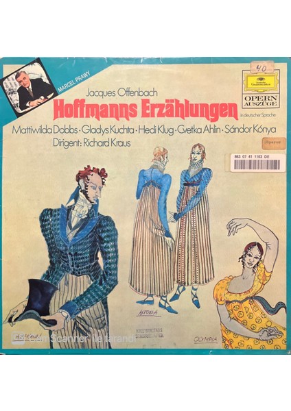 Jacques Offenbach - Hoffmanns Erzahlungen LP Plak