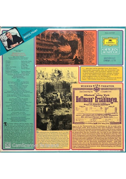 Jacques Offenbach - Hoffmanns Erzahlungen LP Plak fiyatları