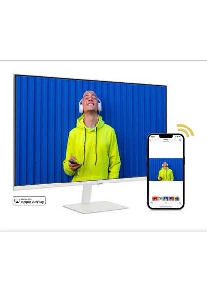 Akıllı Tv 27'' 70 Ekran 4ms, 60Hz, 1920 x 1080, HDR10, Fullhd, Smart Akıllı Monitör Tv | Wi-Fi Bağlantı Apple-Android Kablosuz Görüntü Aktarım | Logitech Kablosuz Klavye