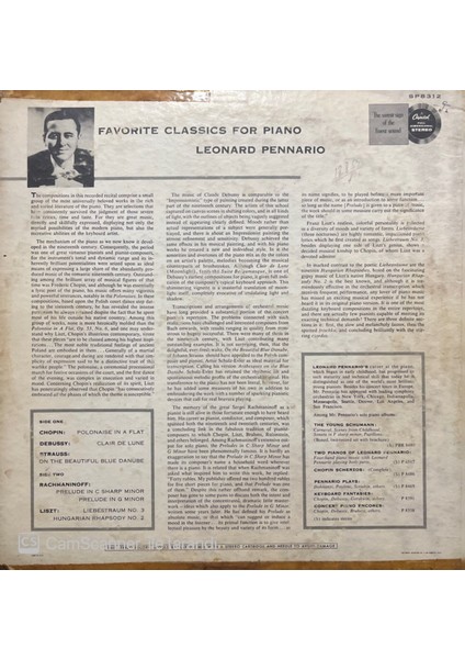 101 Strings A World Of Romance LP Plak