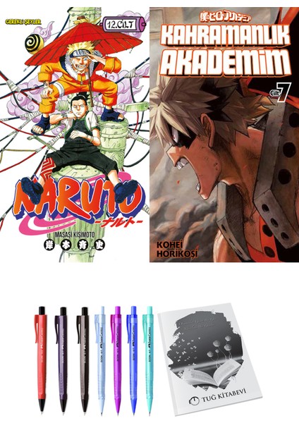 Naruto 12 ve Kahramanlık Akademim 7 2li Set