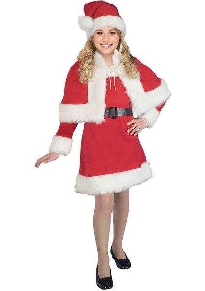 Noel Anne Kostümü Pelerinli modelleri