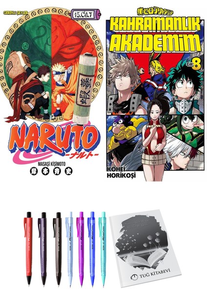 Naruto 15 ve Kahramanlık Akademim 8 2li Set